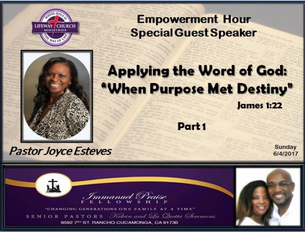 applying-the-word-of-god-when-purpose-met-destinyApplying the Word of God: When Purpose Met Destiny