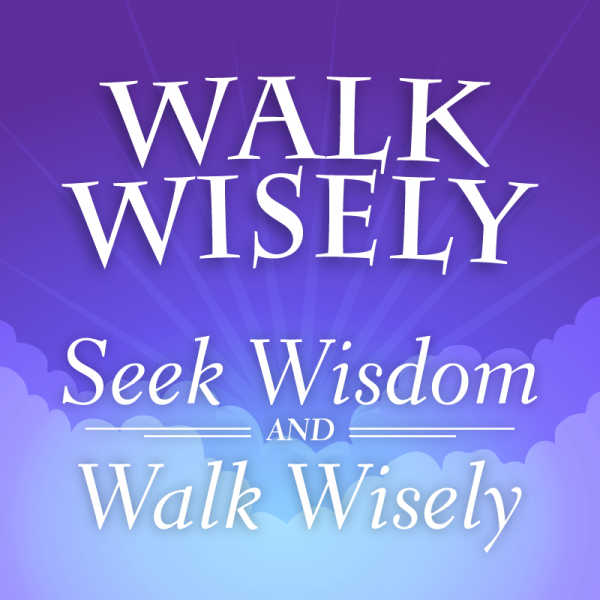 Seek Wisdom and Walk Wisely Seek Wisdom and Walk Wisely