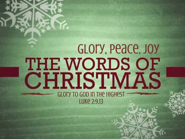 Glory to God in the Highest Glory to God in the Highest