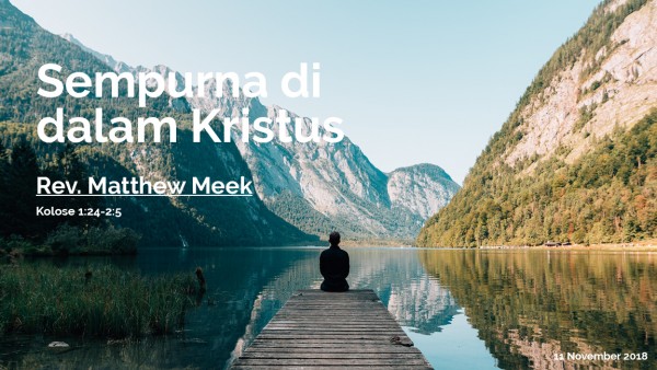 sempurna-di-dalam-kristusSempurna di dalam kristus