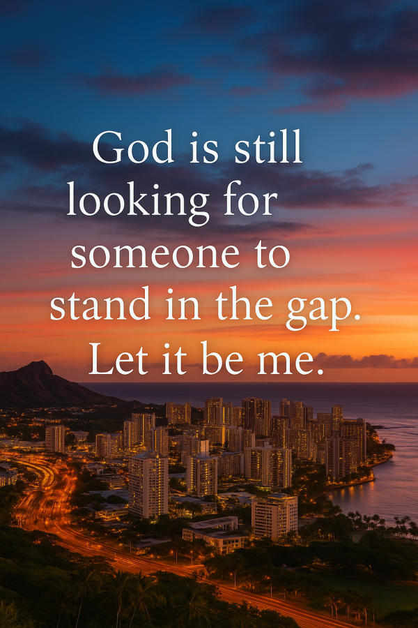 “When the City Shakes: Standing in the Gap Like Ezekiel”