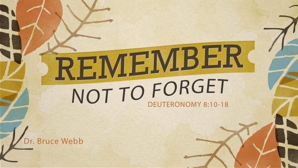 Remember Not To Forget Remember Not To Forget