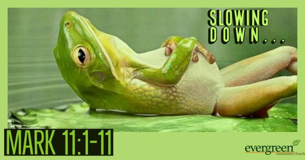 mark-111-11-slowing-downMark 11:1-11 - Slowing Down