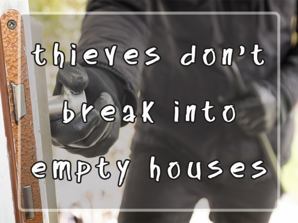 Thieves Don't Break Into Empty Houses. (Pastor Kenny Smith) Thieves Don't Break Into Empty Houses. (Pastor Kenny Smith)