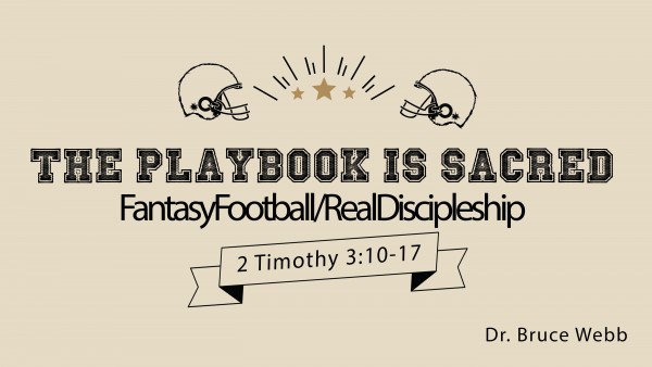 The Playbook Is Sacred The Playbook Is Sacred