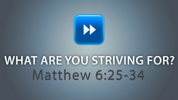 What Are You Striving For ? What Are You Striving For ?