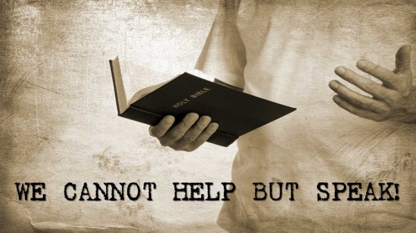 We Cannot Help But Speak We Cannot Help But Speak