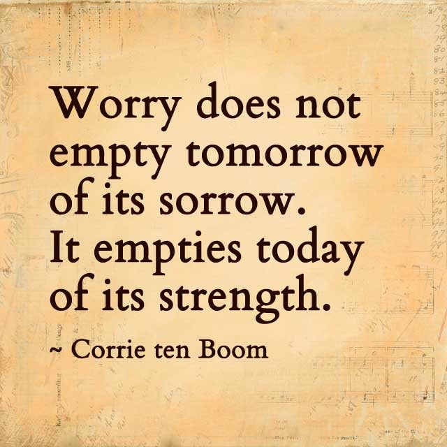 Living in Triumph over Worry 2
