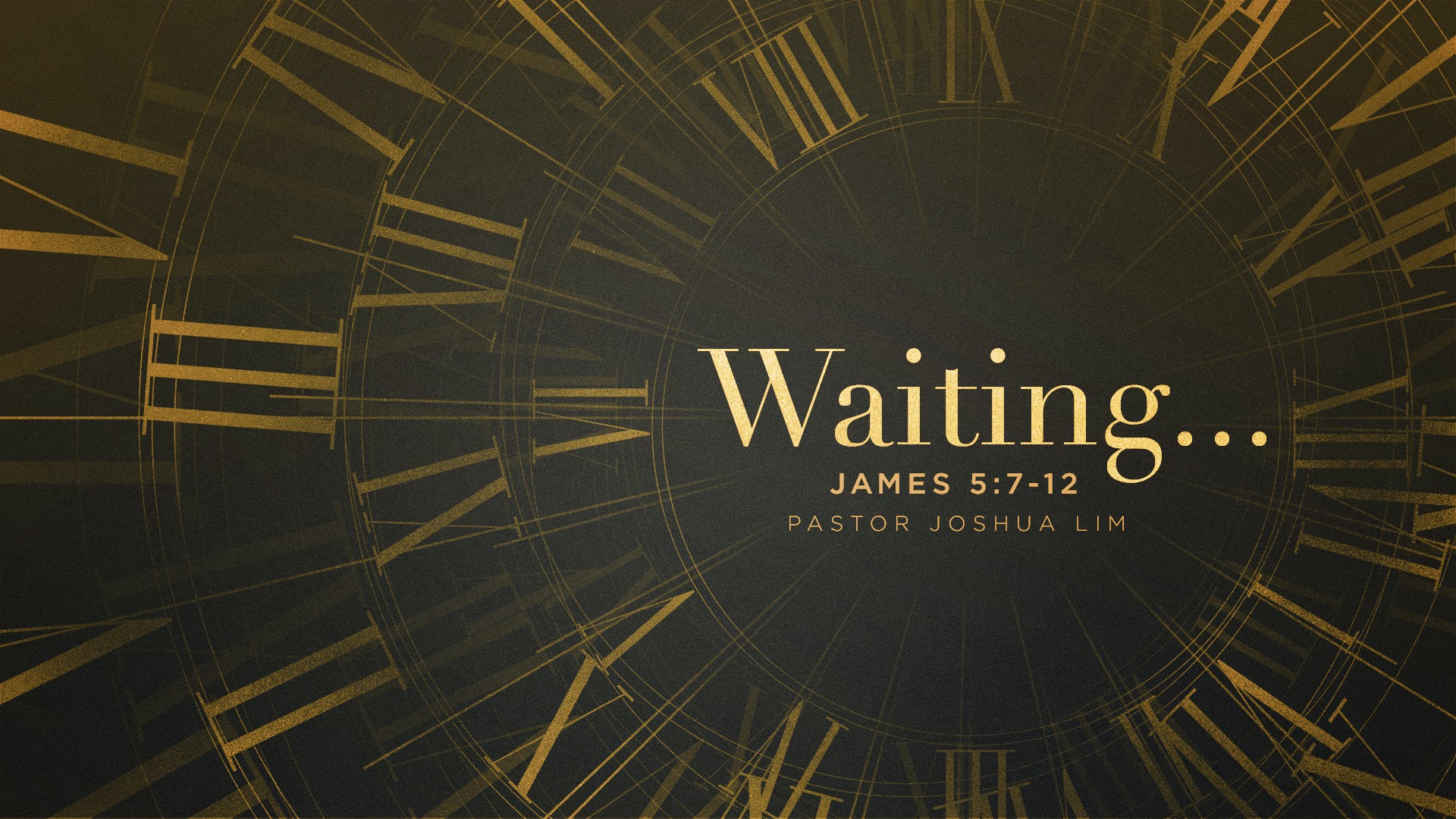 James wait. James wait
