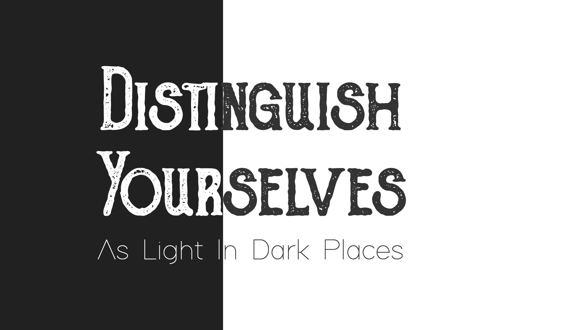 PART 4 DISTINGUISH YOURSELVES