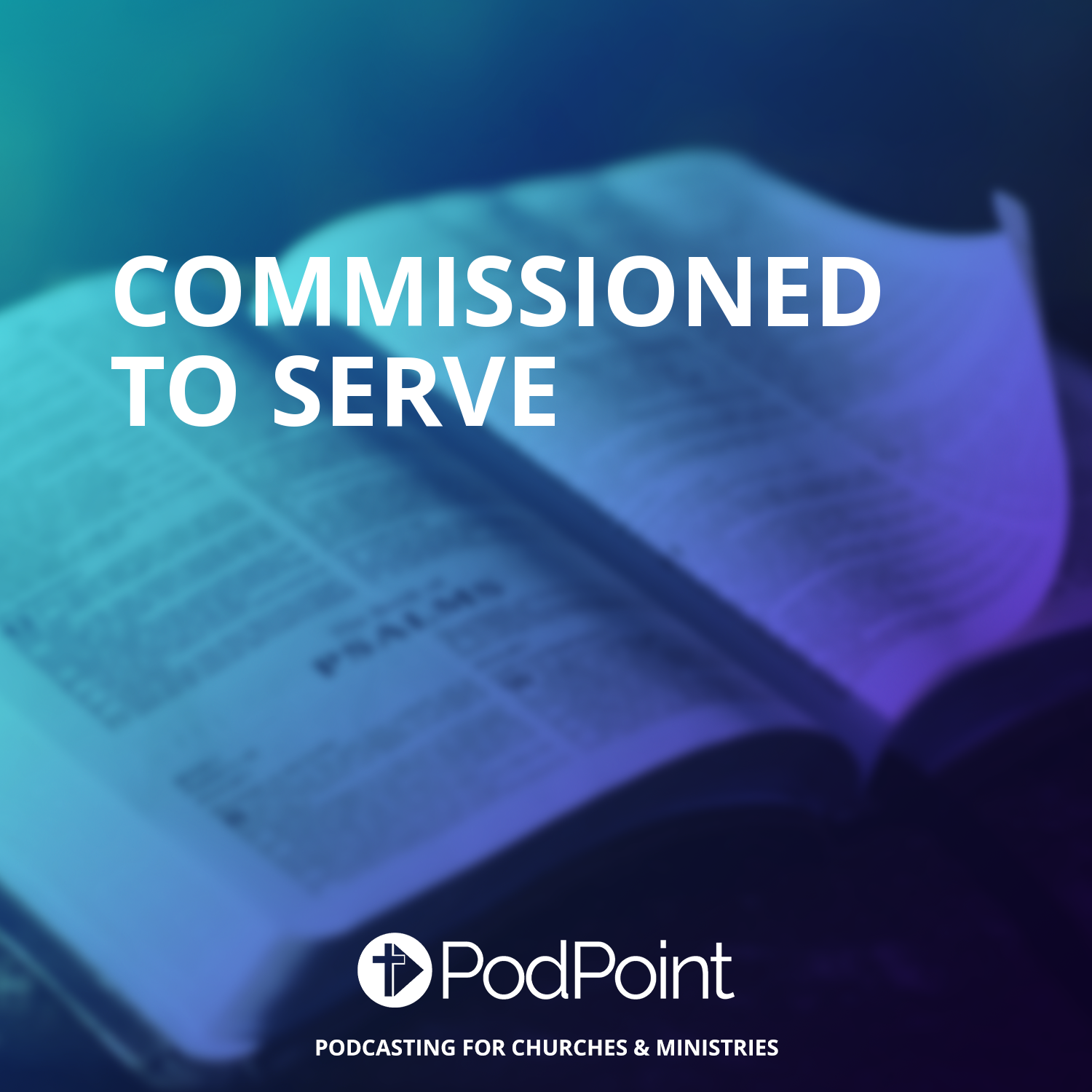 Commissioned to Serve podcast artwork